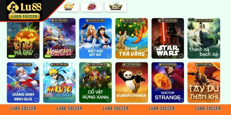 Chuyên mục slot sở hữu đa dạng chủ đề khác nhau 