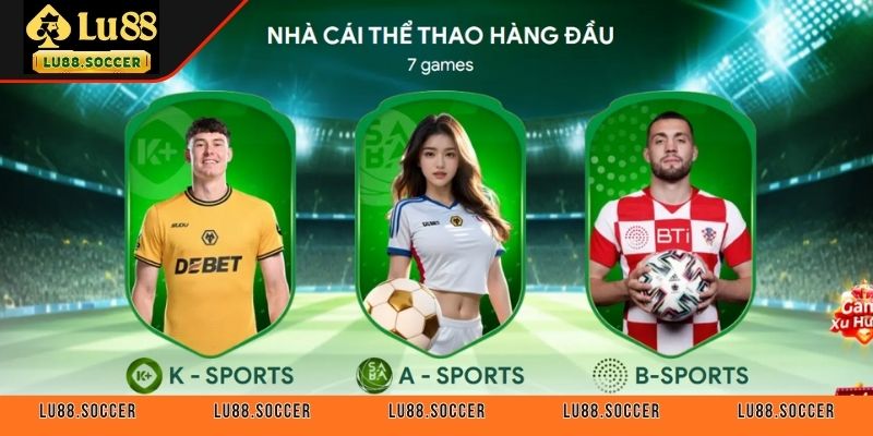 Chuyên mục thể thao sở hữu cho mình đến 7 nhà cung cấp hàng top